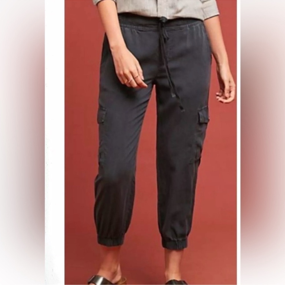 Anthropologie Cloth & Stone Sz S Pull On Jogger Pants Gray Lagenlook